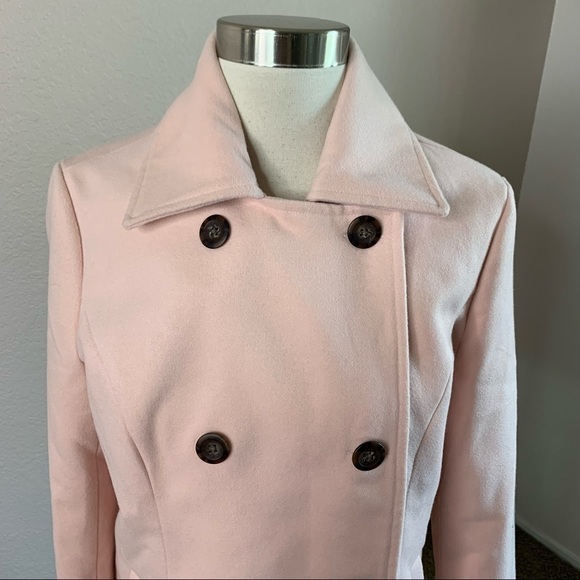 Forever 21 New With Tags Pink Pea Coat Medium - Picture 3 of 11